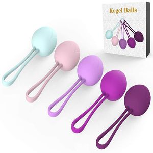 Kegel Ball Exercise Weight Set Women's Bladder Control Pelvic Floor Tight Beginner 5 s Ben Wa sexy Shop