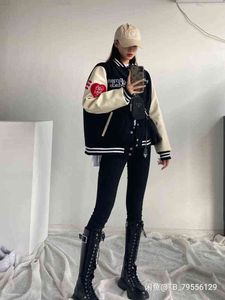 Human Made Jack Girls Don't Cry Love Leather Sleeves Baseball Uniform Men and Women Casal Jacket Humanly fez moletom T220721 T220721