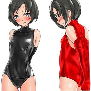 レディースツーピースパンツM L XL XXL XXXLブラックセクシーなPUレザーボディスーツ女性タートルネックノースリーブトップボディコンジャンプスーツロンパープラスサイズワーム