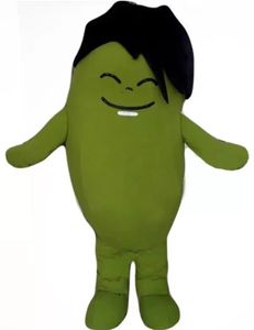 High quality green bean boy Mascot Costume Halloween Christmas Cartoon Character Outfits Suit Advertising Leaflets Clothings Carnival Unisex Adults Outfit