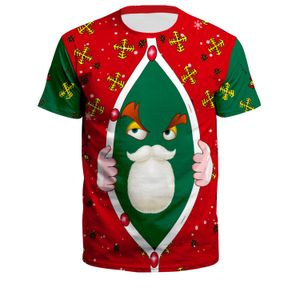 新しい3D印刷クリスマスファッション男性女性トラックスーツクルネックTシャツプラスサイズS-6XL原宿005