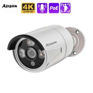 2.8 Caméra De Surveillance achat en gros de Azishn MP Ultra HD K mm Grooangle IP Camera Outdoor Audio H Bullet CCTV Home Poe Human Ai Security Camera J220519