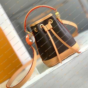 Ladies Designer -Taschen Nano Mini Eimer Bag Crossbody -Umhängetaschen Hochwertige Top M81266 Handtasche Brieftaschenmünze Geldbeutel Schlüsselbeutel