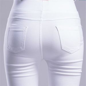 Calças retas da mulher, elástica push up butt confort fortle estilo coreano Boas calças de lápis elásticas ouc407aa 220726