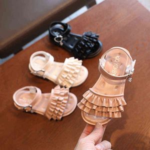 Summer Sandals for Girls Children Shoes Baby Soft-soled Beach Shoes Princess Sandals Open-toed Casual Shoes G220418