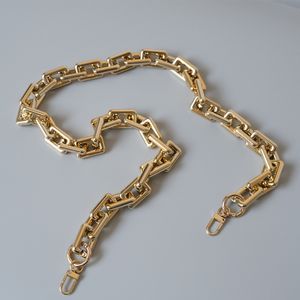 Fashion Woman Bag Accessory Detachable Parts Replacement Chain Solid Gold Acrylic Luxury Strap Women Shoulder Handle Chain 220623