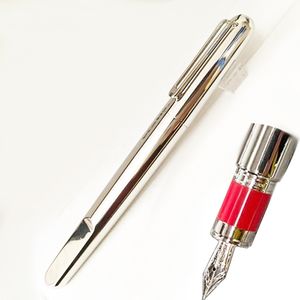 Promotion Pen Limited Edition M Series Magnetic Gray and Silver Metal Fountain Pen Writing Smoth Office Stationery