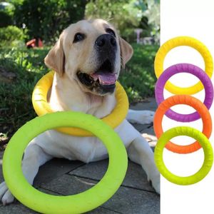 Pet EVA Fliegenscheiben Hundetraining Ring Spielzeug Outdoor Interaktives Spiel Puller Resistenter Biss Schwimmspielzeug Produkte Motion Products Supply