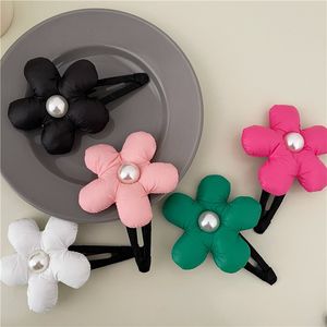 2 st vintage Big Flower BB Hairpin Hair Claws Clips For Girls Women dam Crab Korean Wedding Party Present Hårtillbehör 0615