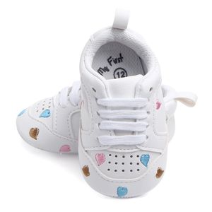 Nowe dziecko niemowlę nowonarodzone chłopcy dziewczęta sportowe buty do biegania dziecięce niemowlęcie buty zwykłe piechurki 0-18m