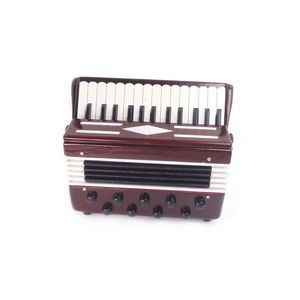 ingrosso Musicale Fisarmonica-Keepsakes Dollhouse Bambola in legno Accordion Miniature Strumenti musicali Model Collezione H1