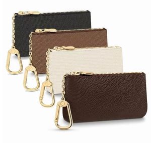 With box wallets CLES Designer Fashion Womens Mens Credit Card Holder Coin Purse Mini Wallet Bag Charm Brown Canvas