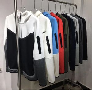 Nova jaqueta masculina de agasalho lounge impressão de transferência logotipo casual esporte agasalho de lã tecnologia Loose Street Fashion casaco com capuz estilo casal