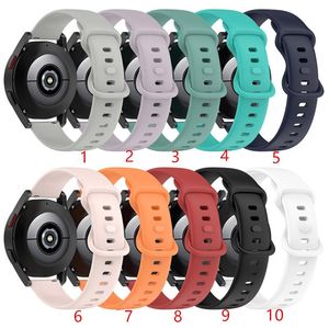 Cinta de silicone para samsung galaxy watch 4 ativo 2 relógio 4 clássico garmin Amazfit huawei universal banda de reposição retroporknd bacelete esporte pulseira 20mm 22mm