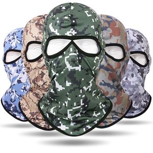 Máscara de camuflagem de bandanas Máscara de folha estéreo 3D Caça de peru rápida Capuz seco Tático Facial Full Game CS Maskbandanas