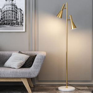 Zemin lambaları ayarlanabilir LED lamba ev oturma odası yatak odası çalışma dekorasyon mermer taban ayakta