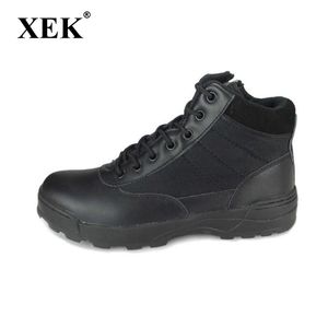 Xek US Wojska skóra dla mężczyzn Walka Buty Piechoty Askeri Bot Bot Shoes WYQ16 Y200915