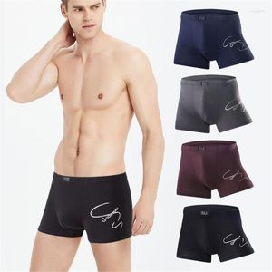 Underpants homens calcinha lingerie lingerie boxeadores de faixa intermediária Long para a família Sexy Rouphe Briefs Calzoncillos Hombreunderpants