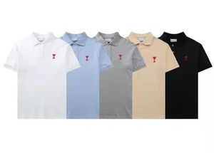 2022 Летние мужчины половые футболки хлопчатобумажные рубашки дышащие сплошные цвета с коротким рукавом классические топы тонкие дышащие мужская уличная одежда