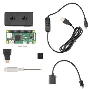 Motherboards For Raspberry Pi Zero W Kit Case Adapter With Heatsink 20Pin GPIO Header OTG Cable ScrewdriverMotherboards