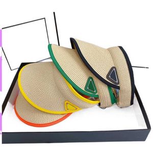 Modehatt desigenr ny topp empry caps triangel vävda halm hattar designer mens hink hatt sommar utomhus visorer sport baseball cap