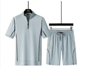 Летняя мужская набор с коротким рукавом футболка для футболки с легким костюмом мужская уличная одежда 2022 мода 2 куски набор для мужчин спортивные костюмы одежда