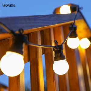 Strings LED Color Light Large Ball Waterproof String Lamp 5cm Bulb Black Line Christmas Day Decorative Hanging CD50 W05