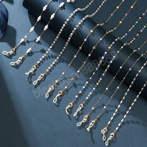 Modische Brillenkette für Damen, Perlen-Perlen-Stern-Anhänger, Sonnenbrillen-Lanyard-Halter, Halsband, Brillen-Schmuck, Geschenk