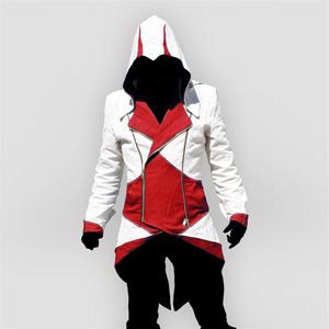 ingrosso Assassini Giacche Creed-Giacche Assassins Creed Halloween Costume Uomini per adulti Casual Streetwear HoodeDoutwear Edward Cosplay Jacket Coats255L
