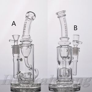 Чистое кальян Bubbler Recycler Толстая буровые установки масла из стеклянные вода бонги 14 мм мужские сустав