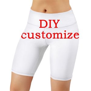 CLOOCL DIY Dostosuj nogawki 3D Graphic Personalize Printing Fitness Fitness Krótkie spodnie sportowe Spodnie do jogi Drop 220708