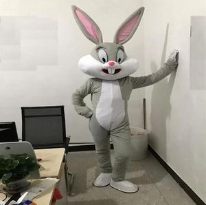 Discount Factory Professionelle Osterhasen-Maskottchen-Kostüme, Kaninchen und Bugs Bunny, Maskottchen-Kostüm für Erwachsene zum Tragen
