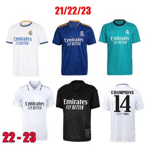 Madrids 21 22 23 2023 Benzema Soccer Jerseys Alaba Camaveringa Asensio Casemiro Vini Valverde Modric Courtois Hazard Real Football Uniforms Shirt