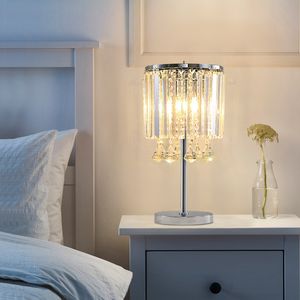 Moderne Wohnzimmer Schlafzimmer Nachttischlampen Kristall Tischlampe Studie Dekoration Kristall LED Schreibtischleuchte