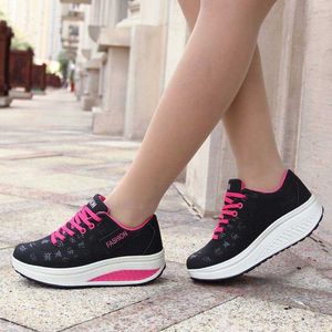 TopSelling women waterproof Comfortable wedges platform ladies shoes casual Shoes woman lace up breathable sneakers Designer Classic luxury
