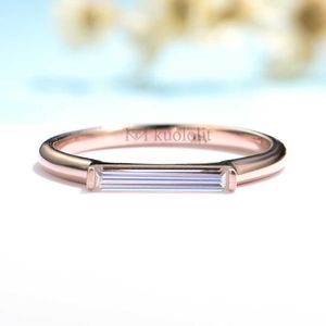 ingrosso Giada Anello in Oro Rosa-Anello in oro rosa da donna Kuolit anello lungo Moissanite K K singolo taglio di giada lusso regalo di fidanzamento