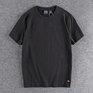 メンズTシャツコットンベーシックソリッドメンズ半袖Tシャツ快適なクルーネック汎用性の高いトップシャツ662men's