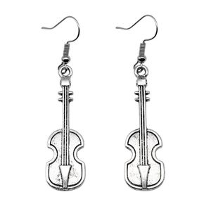 Ciondolo di gioielli musicali vintage girasoli foglie fulmini ciondolo di piume di violino a forma di orecchini pendenti pendenti per ragazze regalo da donna