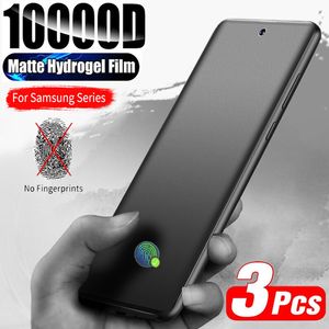 3Pcs Matte Hydrogel Film for Samsung S21 S20 S22 Ultra S10 S9 S8 Plus FE Screen Protectors For Note 20 10 9 8 S10E