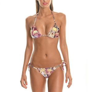 Sexy Cute Bikinis Swimsuit My Hero Academia 3D Print Himiko Toga Cosplay Female Straps Low for Women Bikinis Set W220617