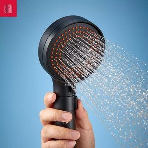 Diiib Pressurized Shower Head Water Saving Flow 3 Modes Adjustable Spray Handle Bathroom Accessories Set 220510