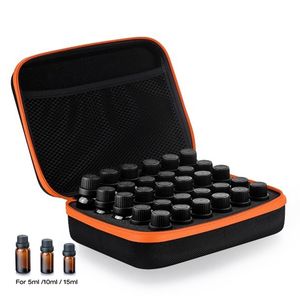 30 flaska Essential Oil Case Carrying Holder 5ML10ML15ML Parfym Oil Travel Storage Box Nail Polish Organizer Storage Bag Y200714