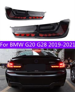 Автостопные аксессуары. Задних фонарей для BMW G20 Светодиодный хвостовой свет 20 19-2021 G28 DRL Tail Lamp Задняя остановка 320i 325i 330i GTS обратные тормозные огни