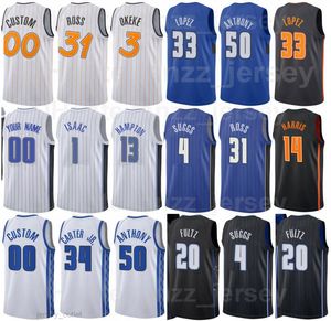 Screen Print Basketball Cole Anthony Jersey 50 Carter-Williams 7 Chuma Okeke 3 Mohamed Bamba 5 Robin Lopez 33 Jonathan Isaac 1 James Ennis III 11 Team Men Woman Youth