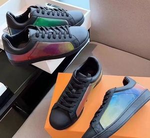 Projektantka Nowa projektantka mężczyźni kobiety swobodne buty mody trampki kolorowe litery tkaniny drukarni trenerzy z pudełkiem
