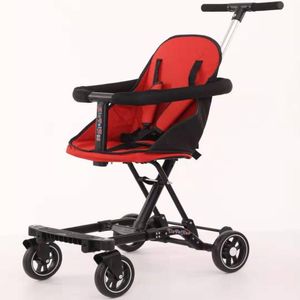 Strollers# 2022 Baby Walker Light Four Wheel Stroller Folding Portable Three Car For Children