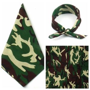 Unisex kamouflage tryck wrap bomull bandanas militär taktisk headwrap utomhus djungel armband sport cykel fyrkantig halsduk huvudbonader