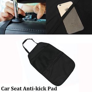 Universal Car Seat Anti-kick Pad for Children Waterproof Auto Rear Seat Back Scuff Protection Cover with Storage Pocket Net Organizer Bag Anti Kicking Mat