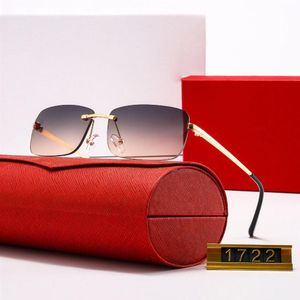 1722m högkvalitativt modedesignermärke solglasögon för män och kvinnor reser shopping uv400 skydd retro nyanser pilot267m