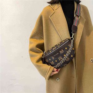 Waist Bags Wanghong Same Chain Broadband Cross Chest Bag for Women